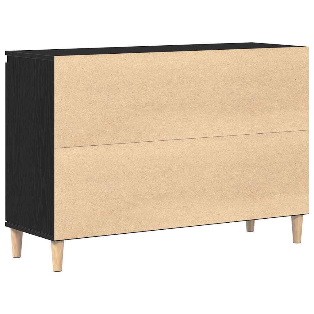Sideboard with Drawer Black 102 x 35 x 60 cm Engineered wood