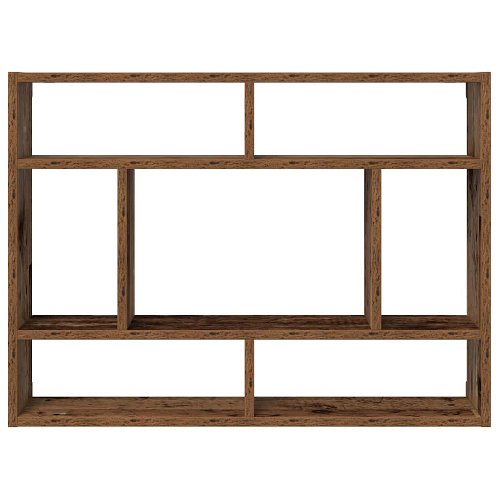 Wall Shelf Old Wood 75x16x55 cm Engineered Wood