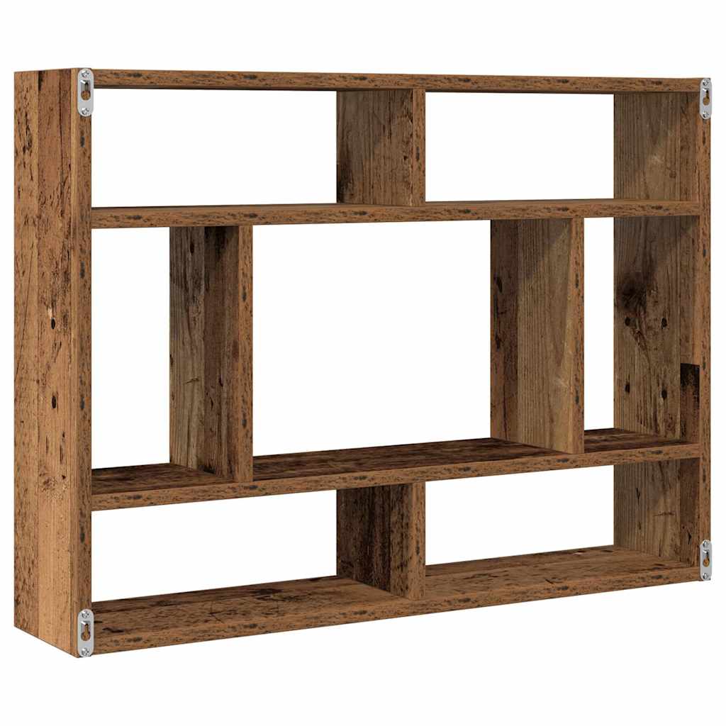 Wall Shelf Old Wood 75x16x55 cm Engineered Wood
