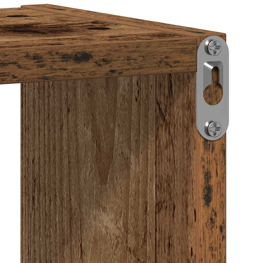 Wall Shelf Old Wood 75x16x55 cm Engineered Wood