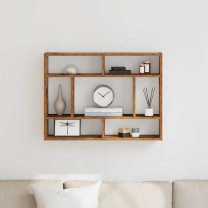 Wall Shelf Old Wood 75x16x55 cm Engineered Wood