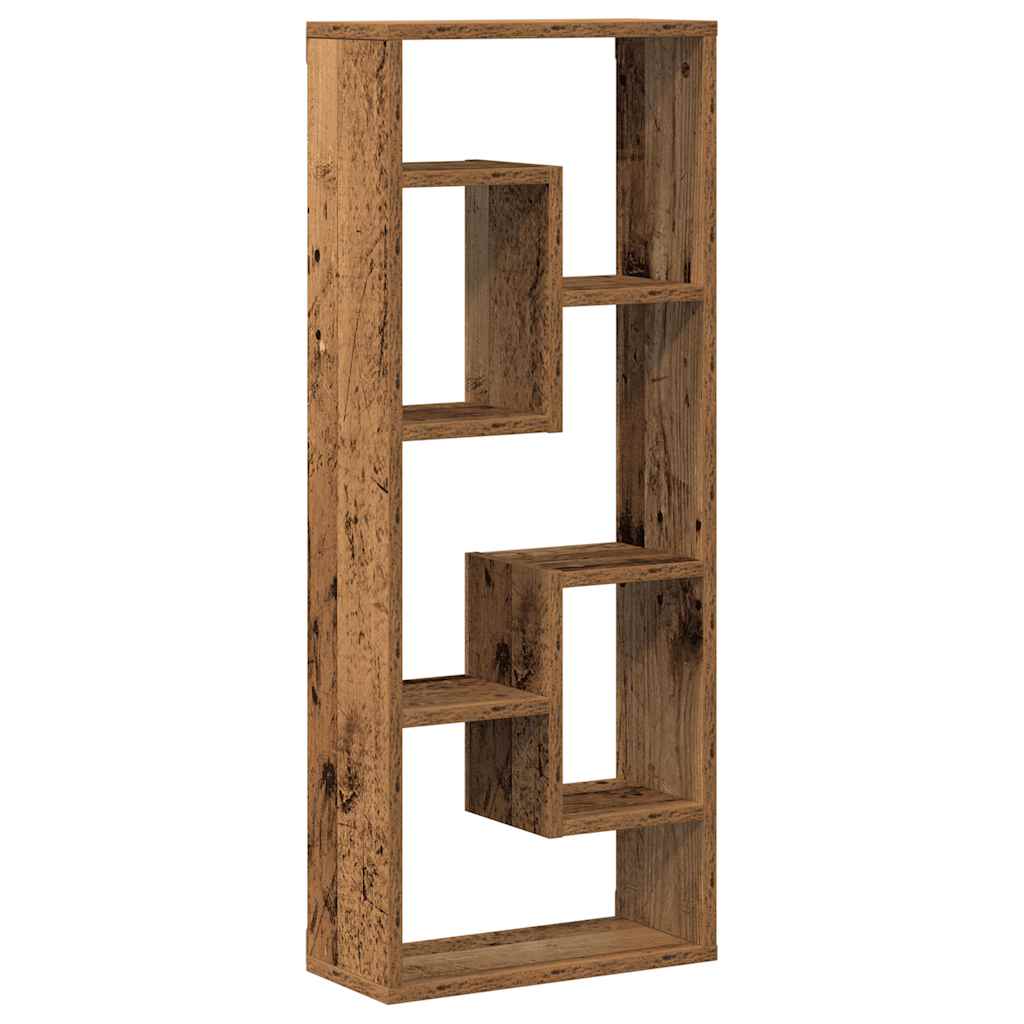 Wall Shelf Old Wood 36x16x90 cm Engineered Wood