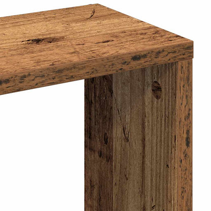 Wall Shelf Old Wood 36x16x90 cm Engineered Wood