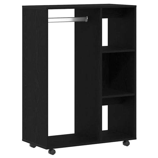 Wardrobe Black Oak 80x40x110 cm Engineered Wood