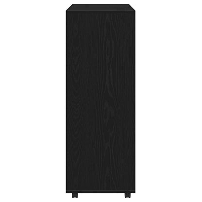 Wardrobe Black Oak 80x40x110 cm Engineered Wood