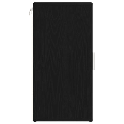 Shoe Cabinets 2 pcs Black Oak 32x35x70 cm Engineered Wood