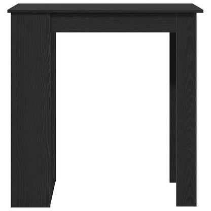 Bar Table with Storage Rack Black Oak 102x50x103.5 cm