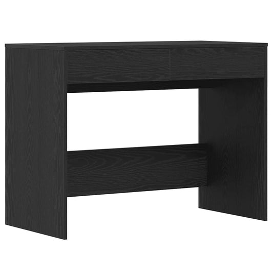 Desk Black Oak 101x50x76.5 cm Engineered Wood