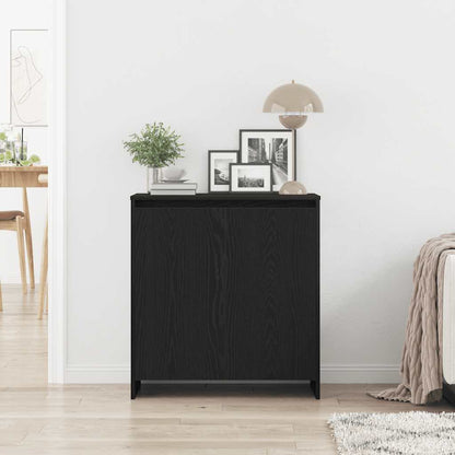 Sideboard Black Oak 70x41x75 cm Engineered Wood