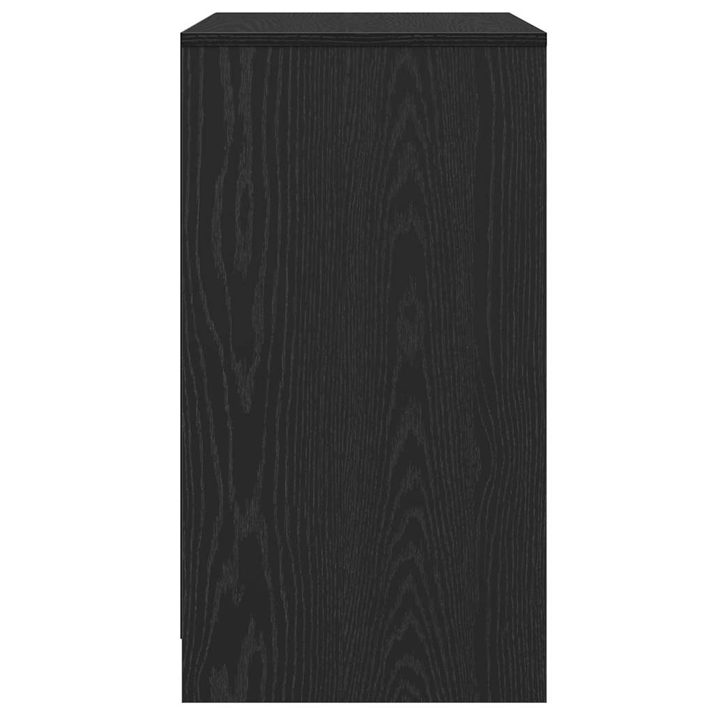 Sideboard Black Oak 70x41x75 cm Engineered Wood