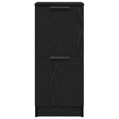 Sideboard Black Oak 30 x 30 x 70 cm Engineered Wood