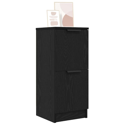 Sideboard Black Oak 30 x 30 x 70 cm Engineered Wood