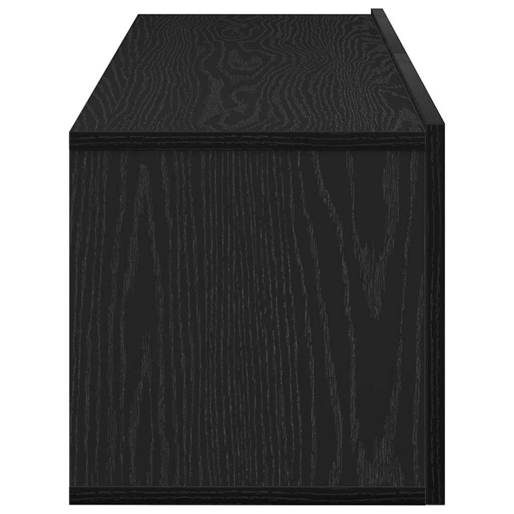 TV Cabinet 2 pcs Black 100 x 30 x 30 cm Engineered Wood