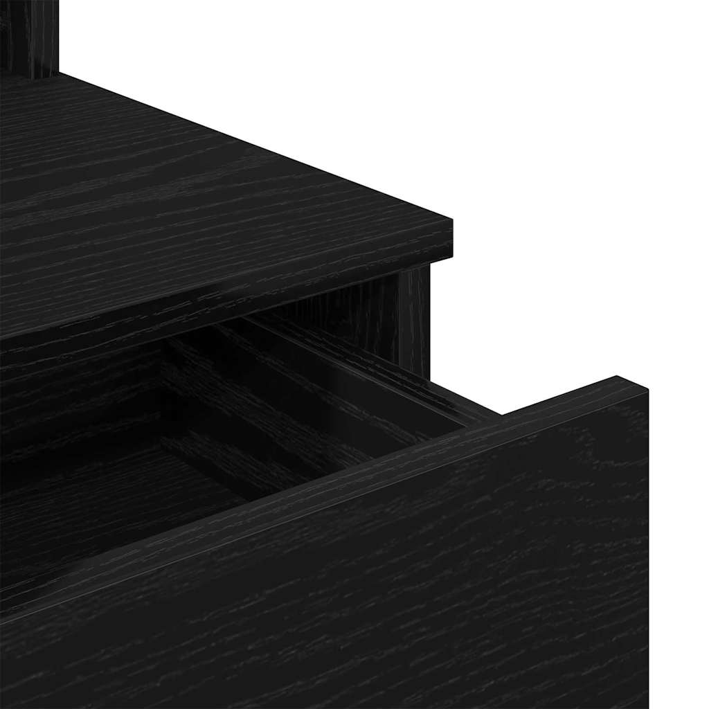 Dressing Table Black oak 96 x 40 x 142 cm Engineered Wood