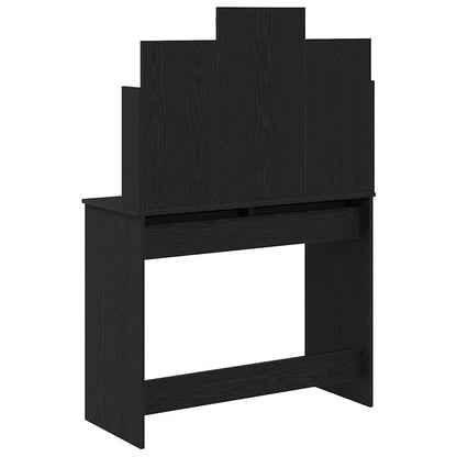 Dressing Table Black oak 96 x 40 x 142 cm Engineered Wood