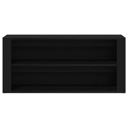 Shoe Bench Black Oak 100x35x45 cm Engineered Wood