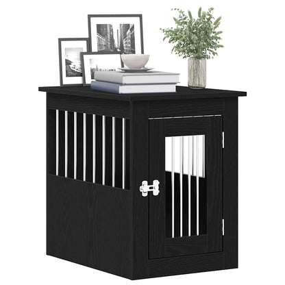 Dog Crate Furniture Black Oak 45x62x59 cm Engineered Wood