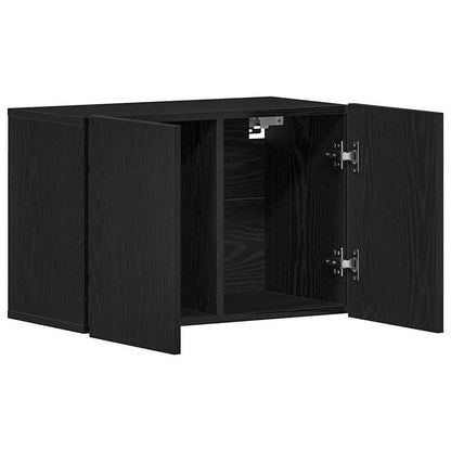 TV Cabinet Black Oak 60x30x41 cm Engineered Wood
