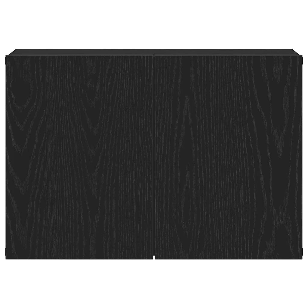 TV Cabinet Black Oak 60x30x41 cm Engineered Wood