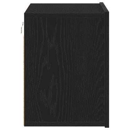 TV Cabinet Black Oak 60x30x41 cm Engineered Wood