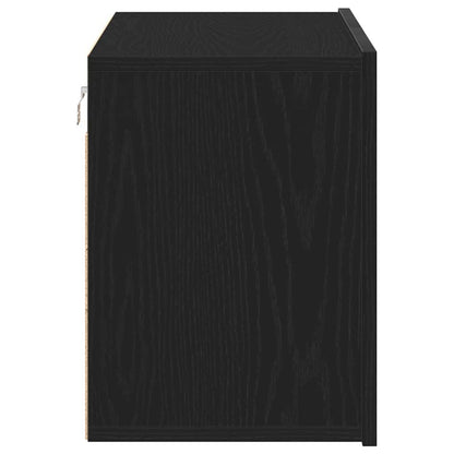 TV Cabinet Black Oak 80x30x41 cm Engineered Wood