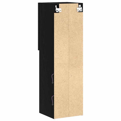 TV Cabinet Set Black Oak 30.5 x 30 x 102 cm Engineered Wood