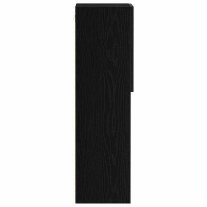 TV Cabinet Set Black Oak 30.5 x 30 x 102 cm Engineered Wood