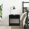 Bedside Cabinet Black Oak 40x30x40 cm Engineered Wood