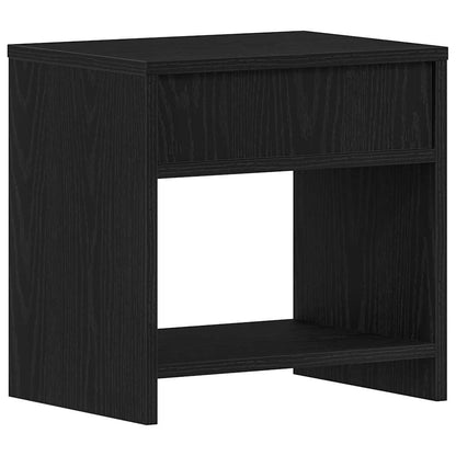 Bedside Cabinets 2 pcs Black Oak 40x30x40 cm Engineered Wood