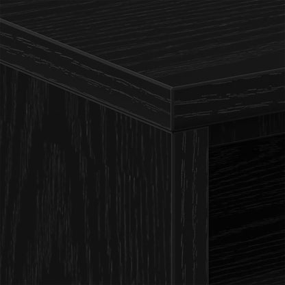 Bedside Cabinets 2 pcs Black Oak 40x30x40 cm Engineered Wood
