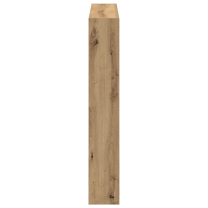 Headboard Cabinet with LED Artisan Oak 100x17x102 cm