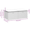 2 Piece Garden Sofa Set with Cushions Grey Poly Rattan Acacia