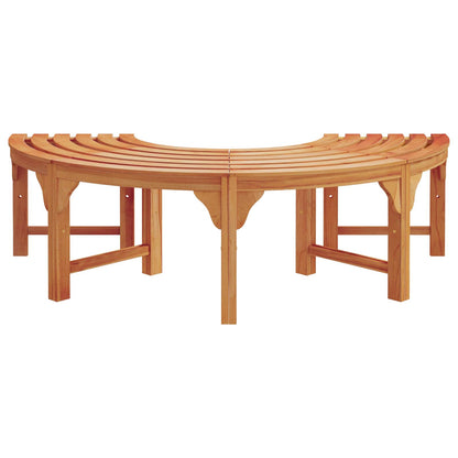 Tree Bench Natural 160 x 80 x 45cm Solid Eucalyptus Wood