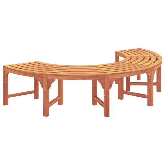 Tree Bench 4 -Seater 210 x 80 x 45 cm Solid Eucalyptus Wood