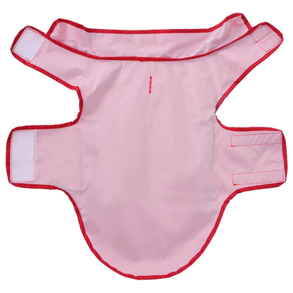 Dog Raincoat with Reflective Strips Polyester Red XXS