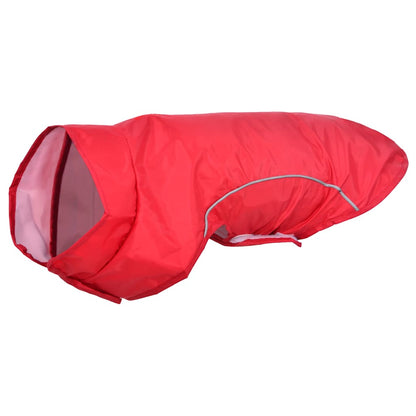 Dog Raincoat with Reflective Strips Polyester Red S