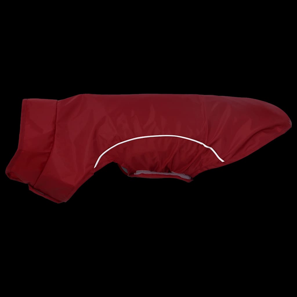 Dog Raincoat with Reflective Strips Polyester Red M