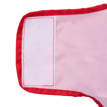 Dog Raincoat with Reflective Strips Polyester Red M