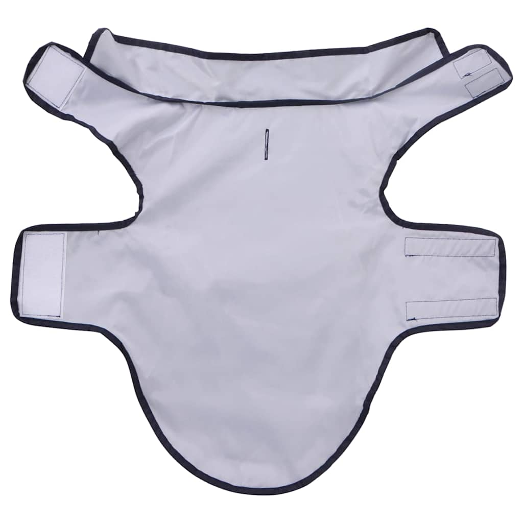Dog Raincoat with Reflective Strips Polyester Navy Blue S