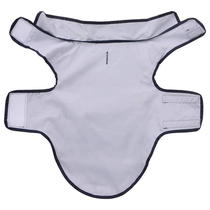 Dog Raincoat with Reflective Strips Polyester Navy Blue M