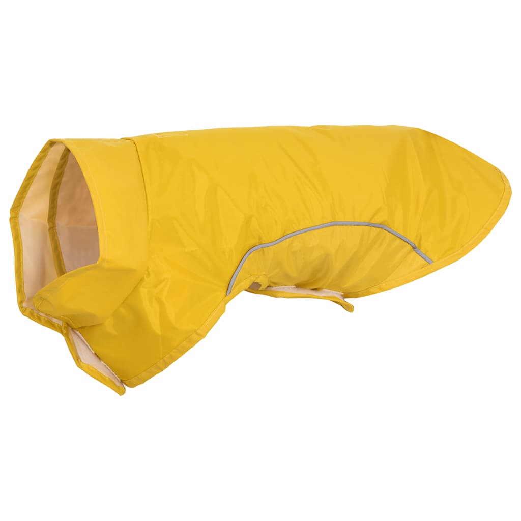 Dog Raincoat with Reflective Strips Polyester Yellow XS