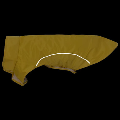 Dog Raincoat with Reflective Strips Polyester Yellow M