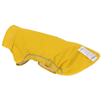 Dog Raincoat with Reflective Strips Polyester Yellow M