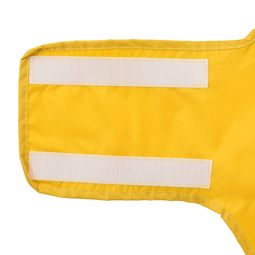 Dog Raincoat with Reflective Strips Polyester Yellow L