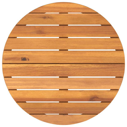 Garden Side Table Round Ø70x75 cm Solid Wood Acacia