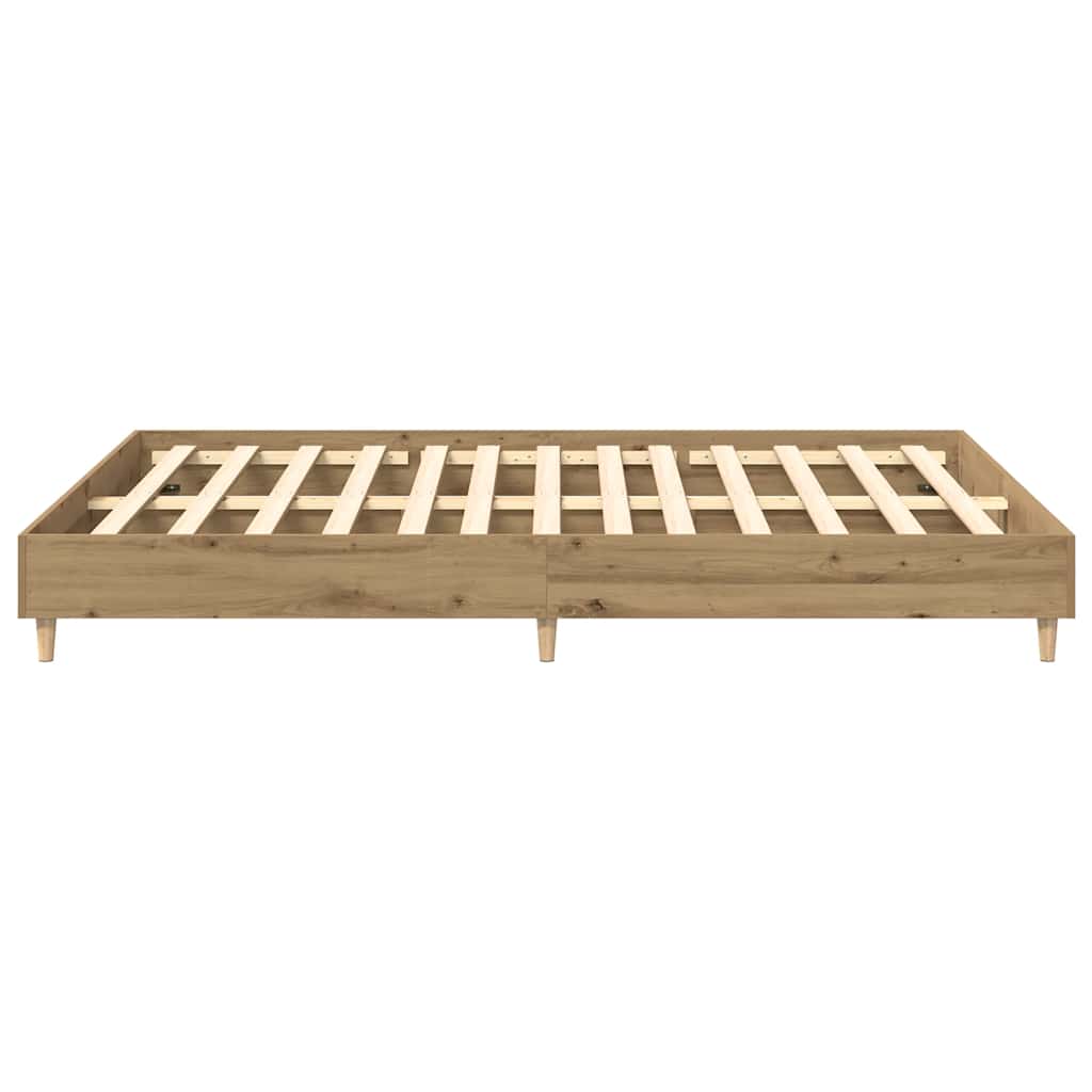 Bed Frame | Artisan Oak | Engineered Wood, Solid Eucalyptus Wood | Double