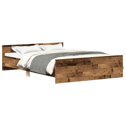 Bed Frame without Mattress Old Wood 120x200cm Engineered Wood