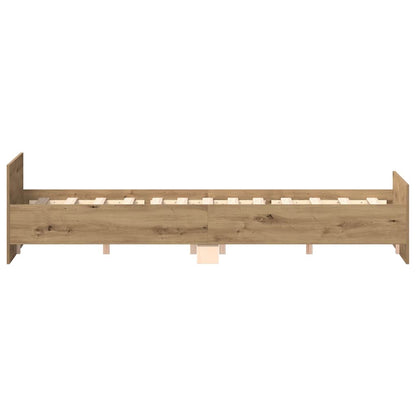 Bed Frame without Mattress Artisan Oak 150x200cm Engineered Wood
