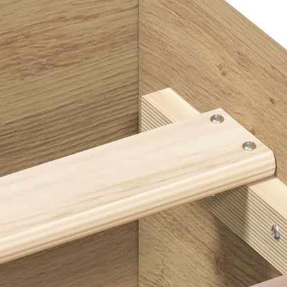 Bed Frame without Mattress Artisan Oak 150x200cm Engineered Wood