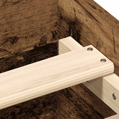Bed Frame without Mattress Old Wood 160x200cm Engineered Wood